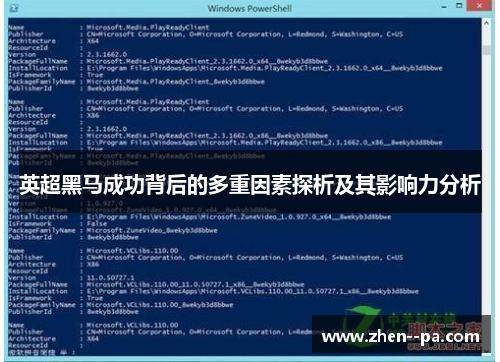 英超黑马成功背后的多重因素探析及其影响力分析